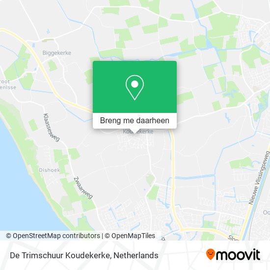 De Trimschuur Koudekerke kaart