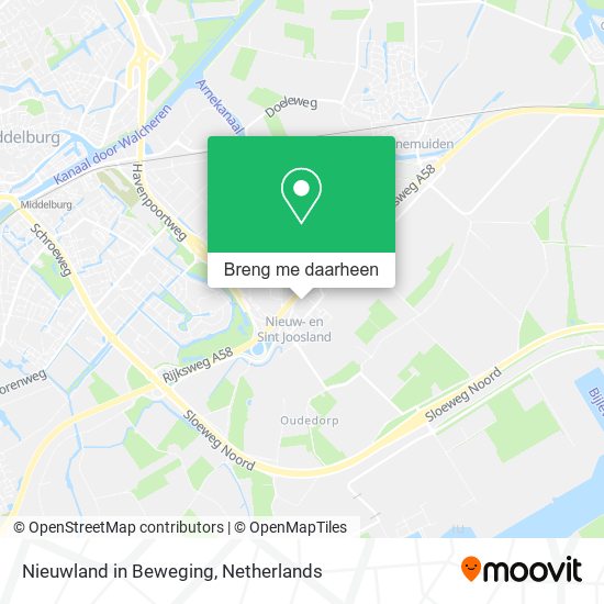 Nieuwland in Beweging kaart