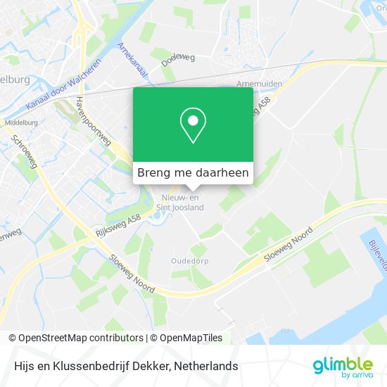 Hijs en Klussenbedrijf Dekker kaart