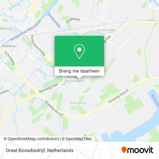 Oreel Bouwbedrijf kaart