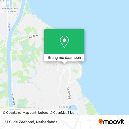 M.S. de Zeehond kaart