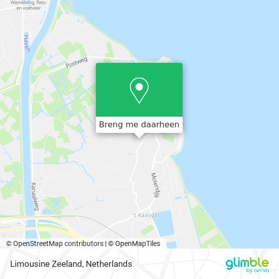 Limousine Zeeland kaart