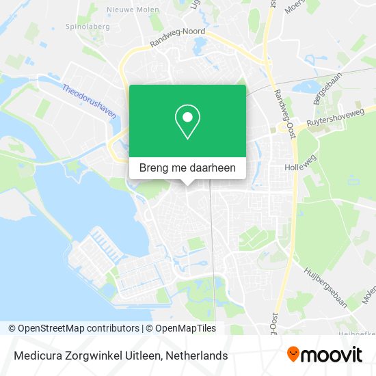 Medicura Zorgwinkel Uitleen kaart