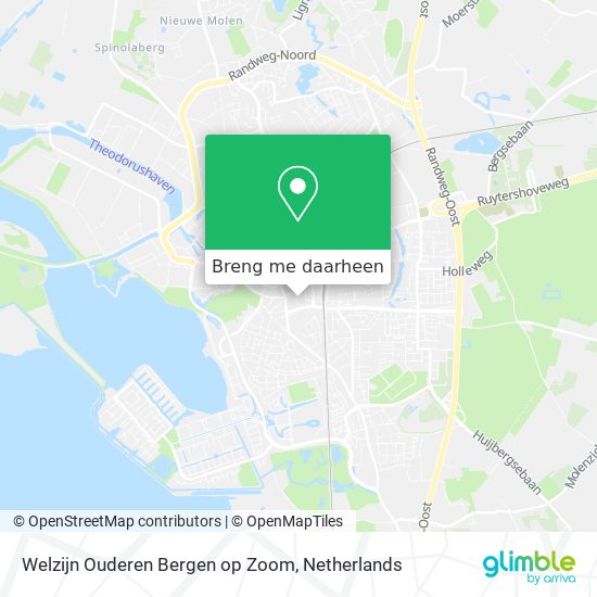 Welzijn Ouderen Bergen op Zoom kaart