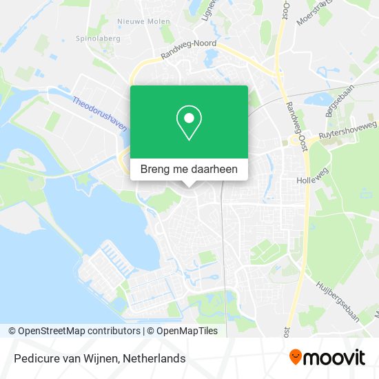 Pedicure van Wijnen kaart