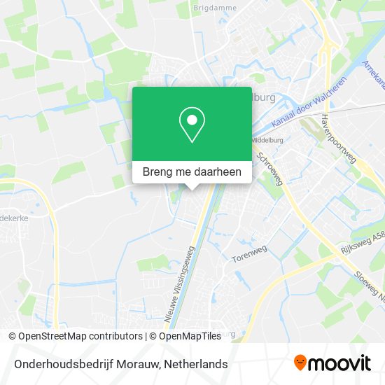 Onderhoudsbedrijf Morauw kaart