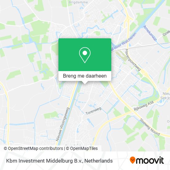 Kbm Investment Middelburg B.v. kaart