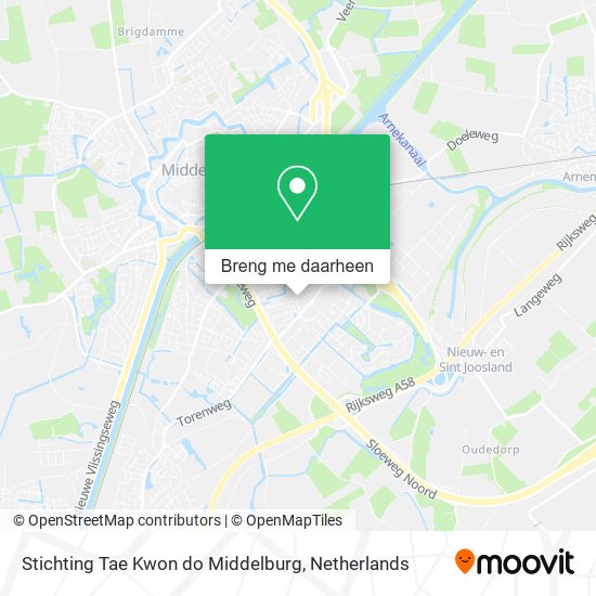 Stichting Tae Kwon do Middelburg kaart