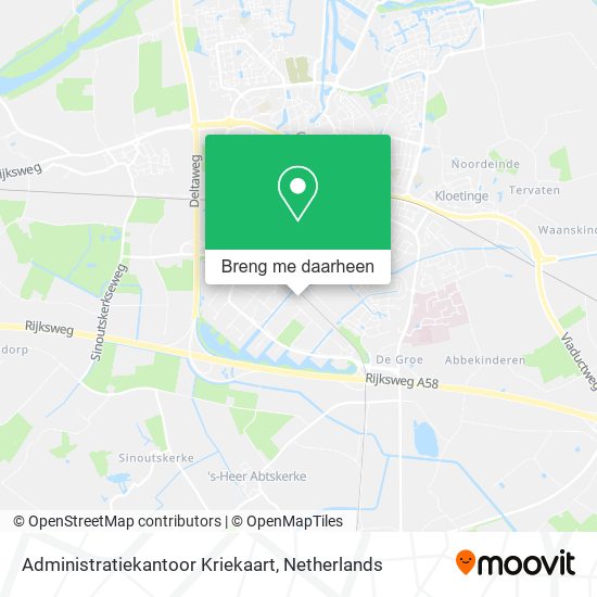 Administratiekantoor Kriekaart kaart