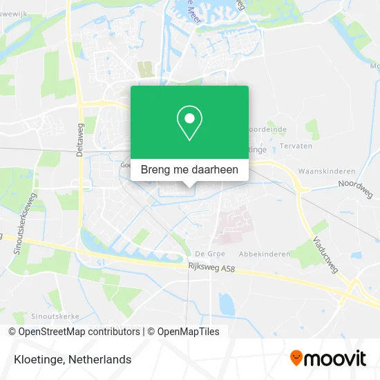 Kloetinge kaart