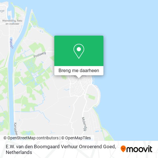 E.W. van den Boomgaard Verhuur Onroerend Goed kaart