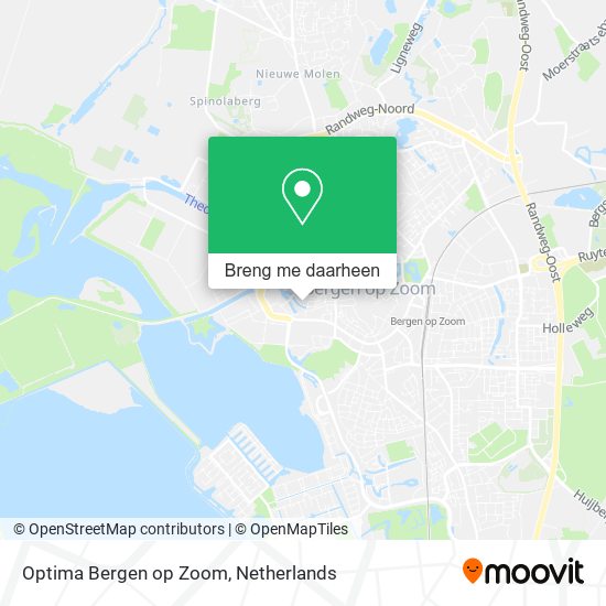 Optima Bergen op Zoom kaart