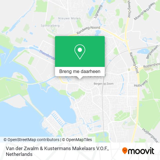 Van der Zwalm & Kustermans Makelaars V.O.F. kaart