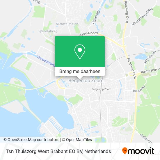 Tsn Thuiszorg West Brabant EO BV kaart