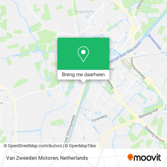 Van Zweeden Motoren kaart