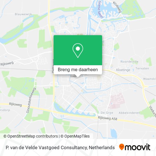 P. van de Velde Vastgoed Consultancy kaart