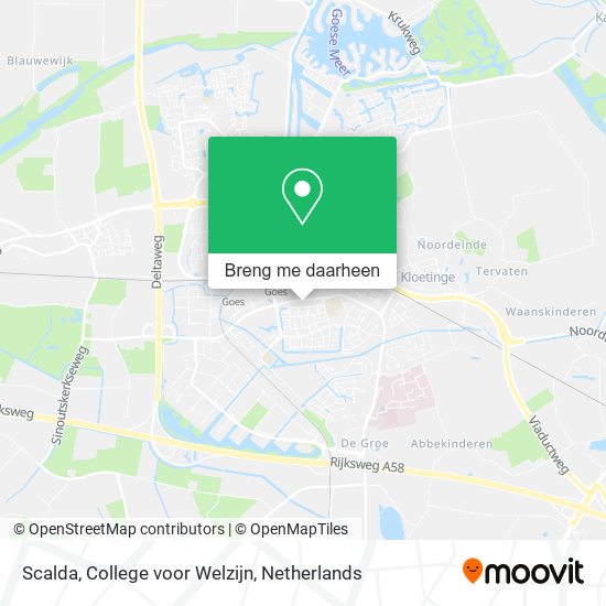 Scalda, College voor Welzijn kaart