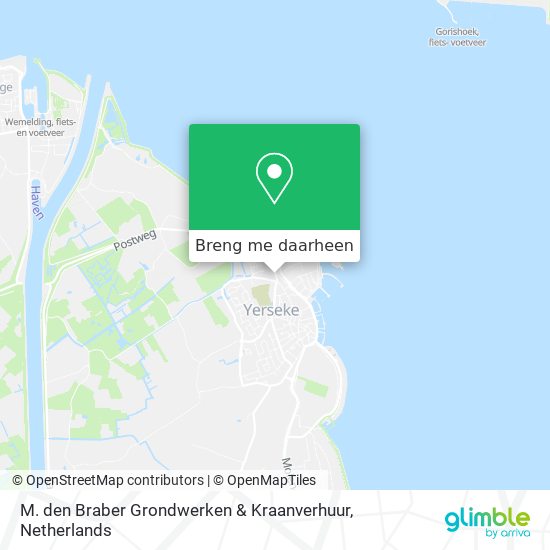 M. den Braber Grondwerken & Kraanverhuur kaart