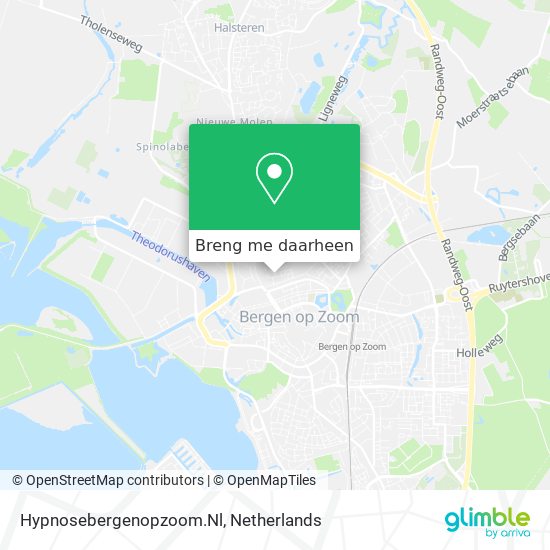 Hypnosebergenopzoom.Nl kaart