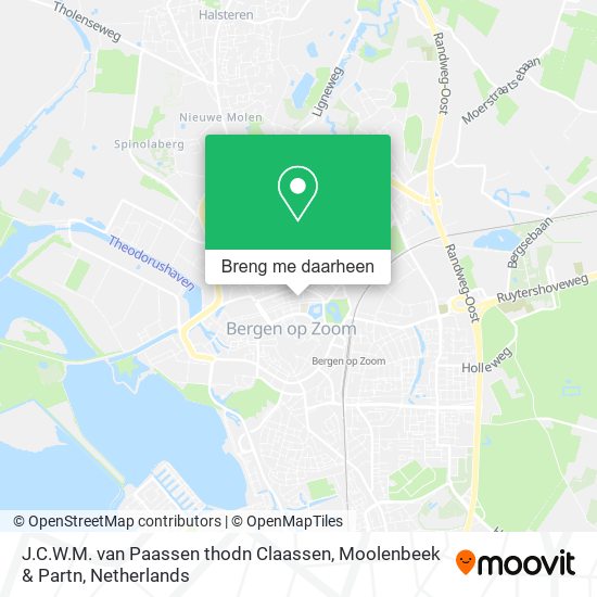 J.C.W.M. van Paassen thodn Claassen, Moolenbeek & Partn kaart