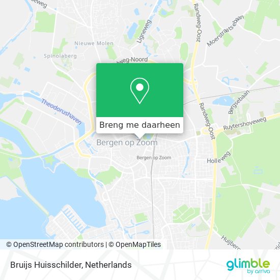 Bruijs Huisschilder kaart