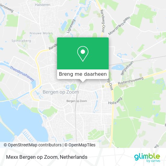 Mexx Bergen op Zoom kaart