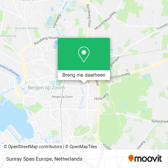 Sunray Spas Europe kaart