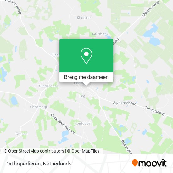 Orthopedieren kaart