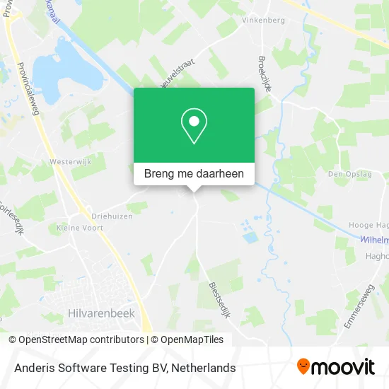 Anderis Software Testing BV kaart