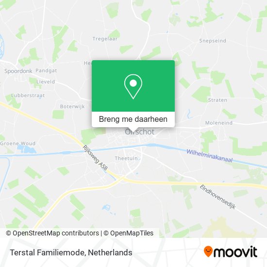 Terstal Familiemode kaart