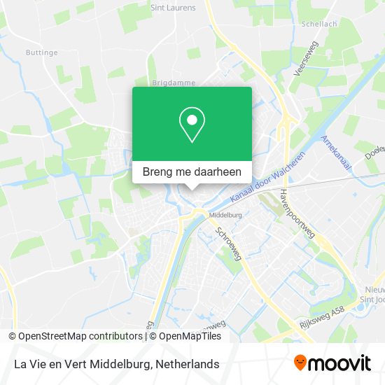La Vie en Vert Middelburg kaart