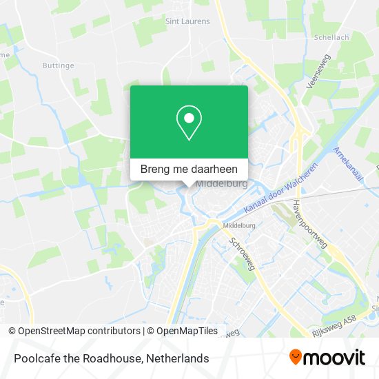 Poolcafe the Roadhouse kaart