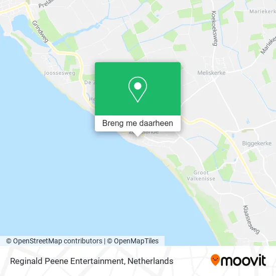 Reginald Peene Entertainment kaart