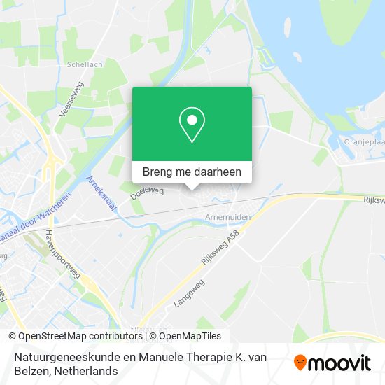 Natuurgeneeskunde en Manuele Therapie K. van Belzen kaart