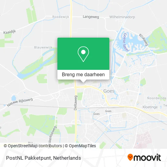 PostNL Pakketpunt kaart