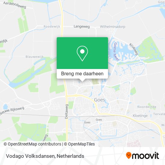 Vodago Volksdansen kaart