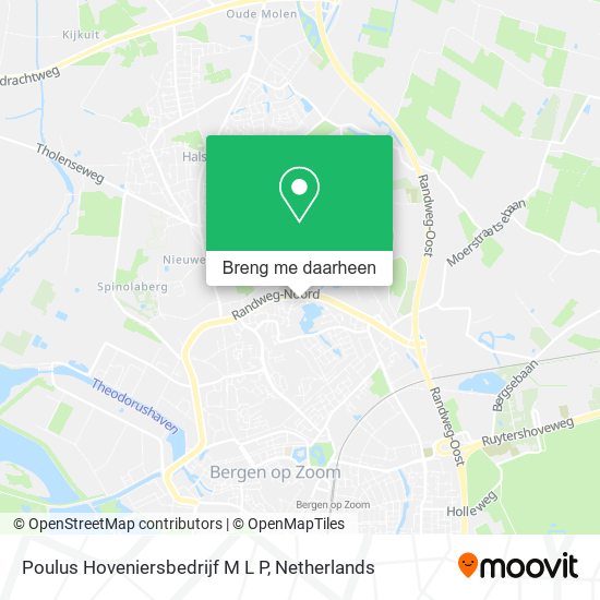 Poulus Hoveniersbedrijf M L P kaart