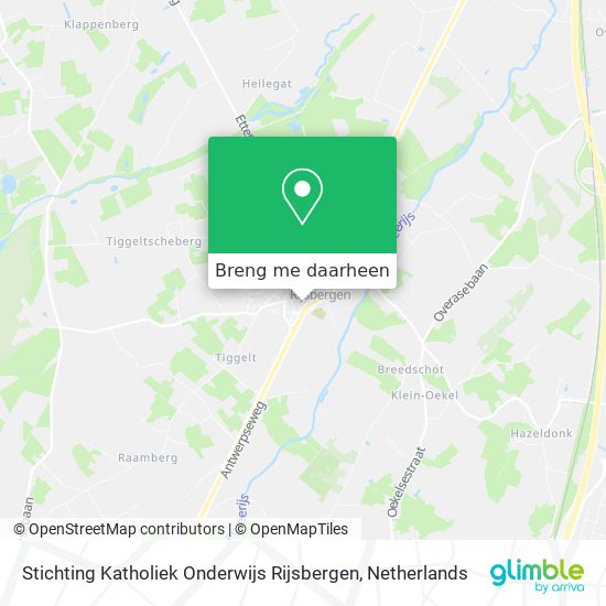 Stichting Katholiek Onderwijs Rijsbergen kaart