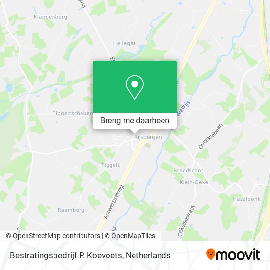 Bestratingsbedrijf P. Koevoets kaart