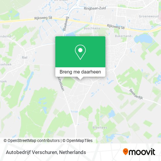Autobedrijf Verschuren kaart