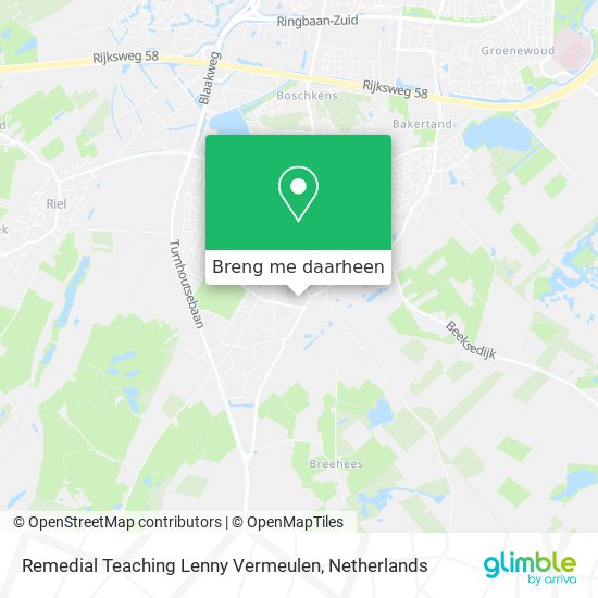 Remedial Teaching Lenny Vermeulen kaart