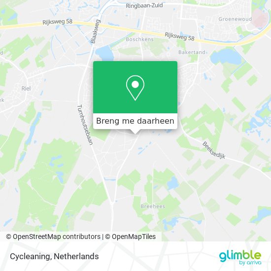 Cycleaning kaart