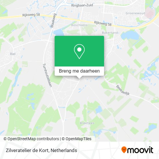 Zilveratelier de Kort kaart