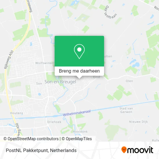PostNL Pakketpunt kaart