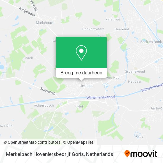 Merkelbach Hoveniersbedrijf Goris kaart