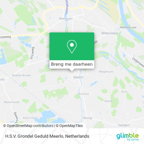 H.S.V. Grondel Geduld Meerlo kaart