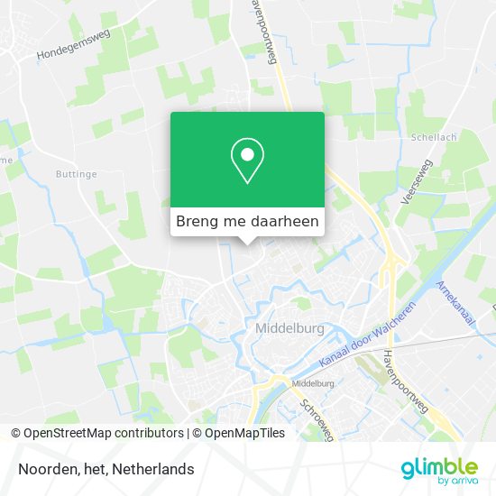 Noorden, het kaart