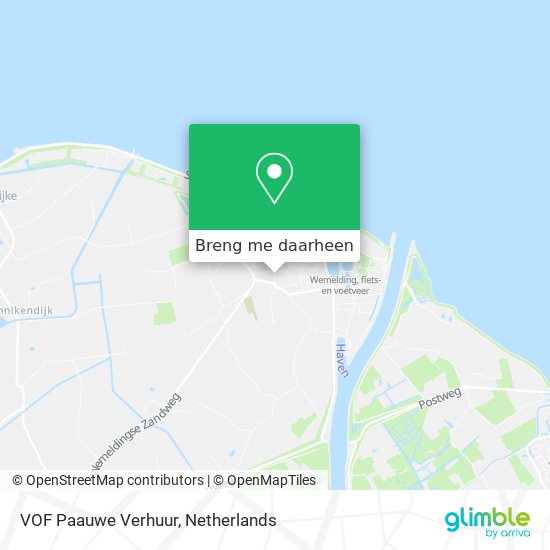 VOF Paauwe Verhuur kaart