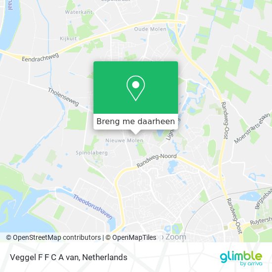 Veggel F F C A van kaart