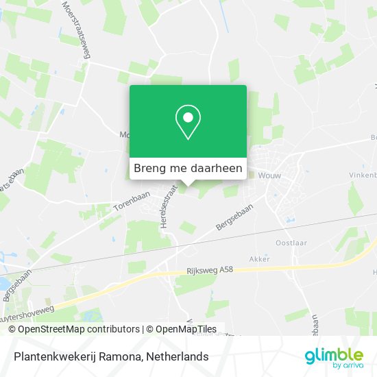 Plantenkwekerij Ramona kaart